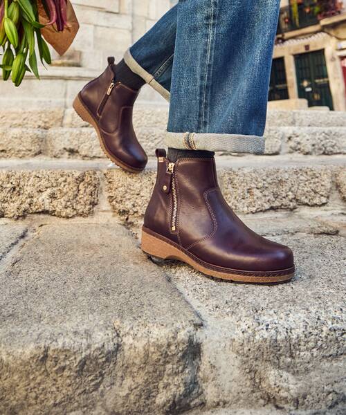 Botines Planos | GRANADA W0W-8988 | CAOBA | Pikolinos