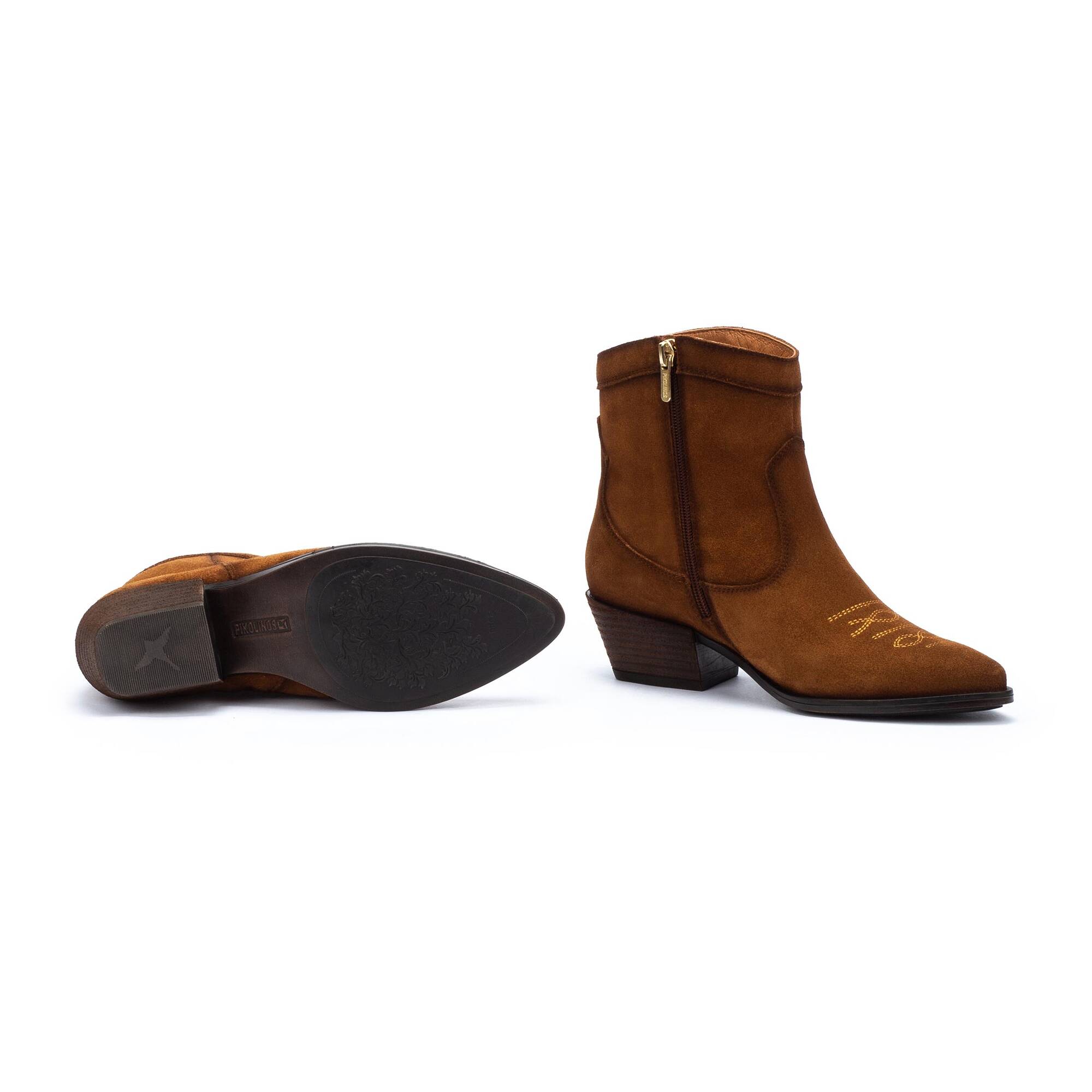 Women's western suede ankle boot VERGEL W5Z-8975 | Outlet PIKOLINOS