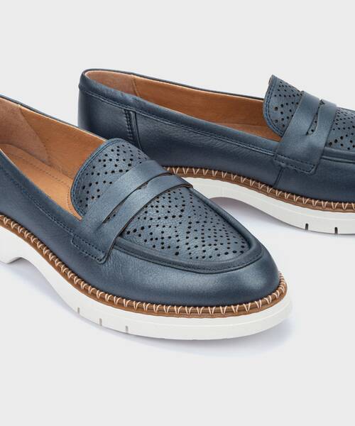 Mocassins | HENARES W1A-3864CP | BLUE | Pikolinos