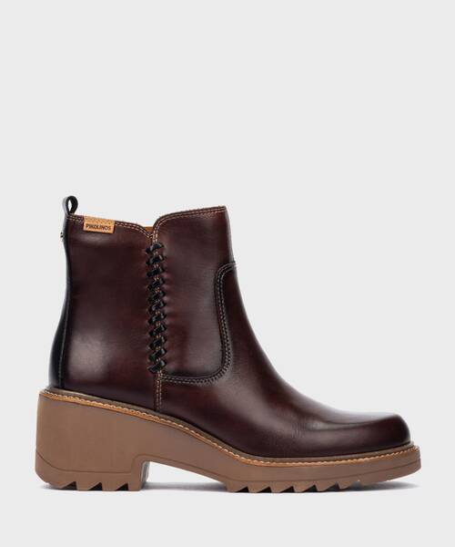 Botines de tac&oacute;n | ALCARAZ W7A-8568C1 | CAOBA | Pikolinos