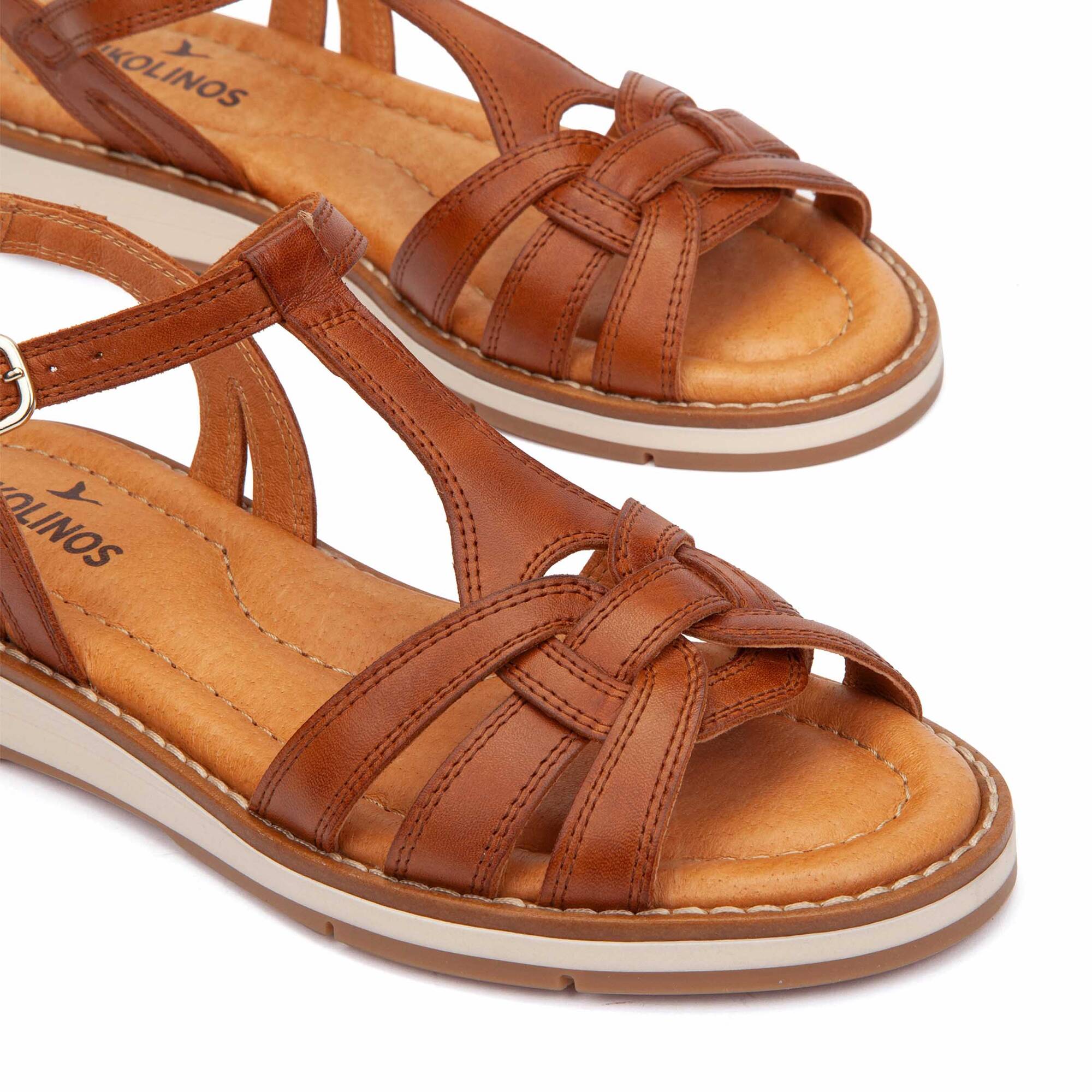 Sand&aacute;lias Rasas | ROQUETAS W9B-0789, BRANDY, large image number 60-W9B-0789_250_Pikolinos_ROQUETAS_BRANDY_full.jpg | null