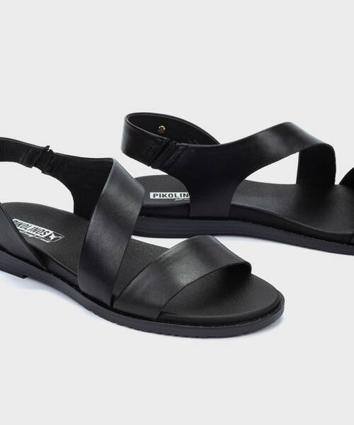 Flat sandals | FORMENTERA W8Q-0944 | BLACK | Pikolinos