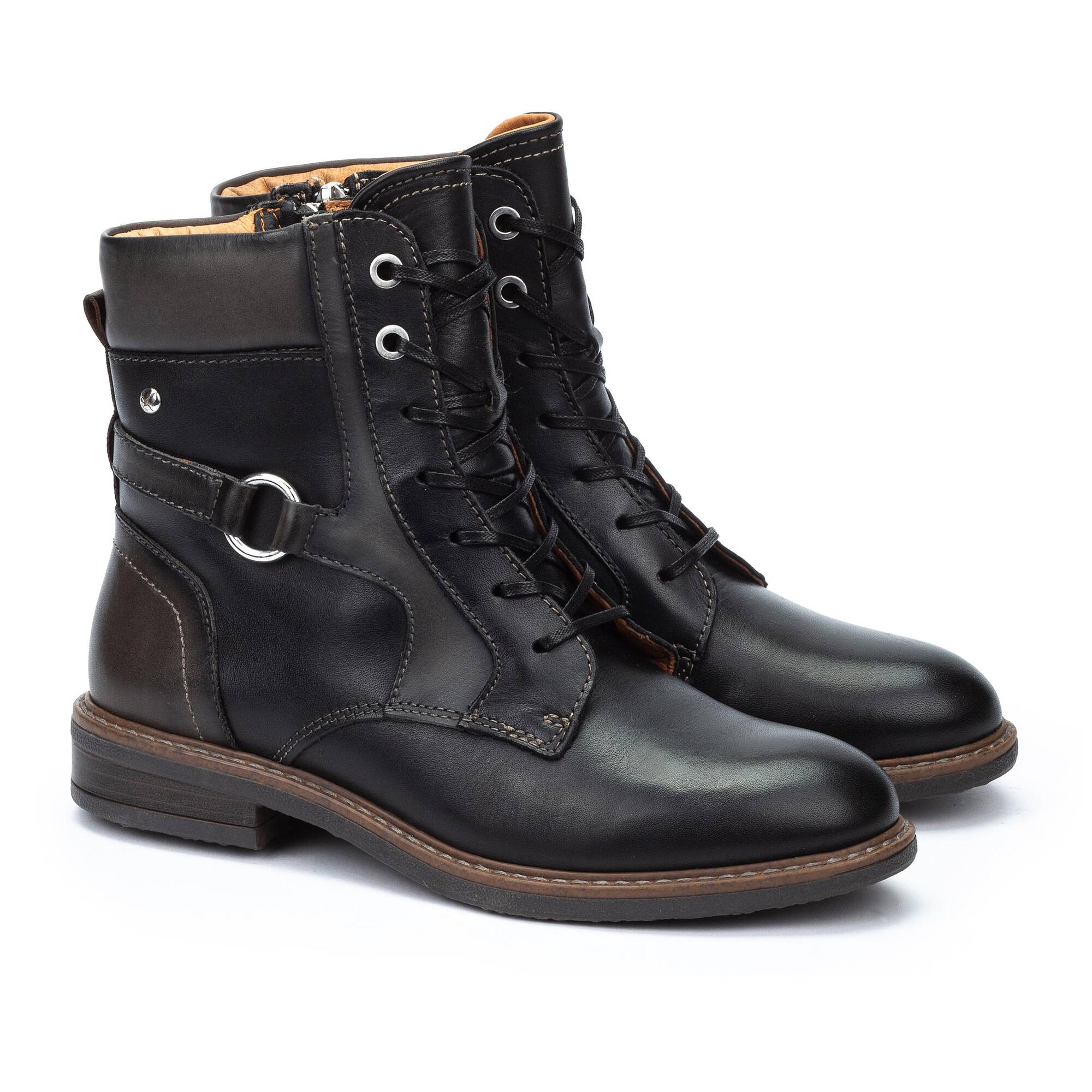 Pikolinos Aldaya Two Tone Tall Ankle Boots Women s Black 35