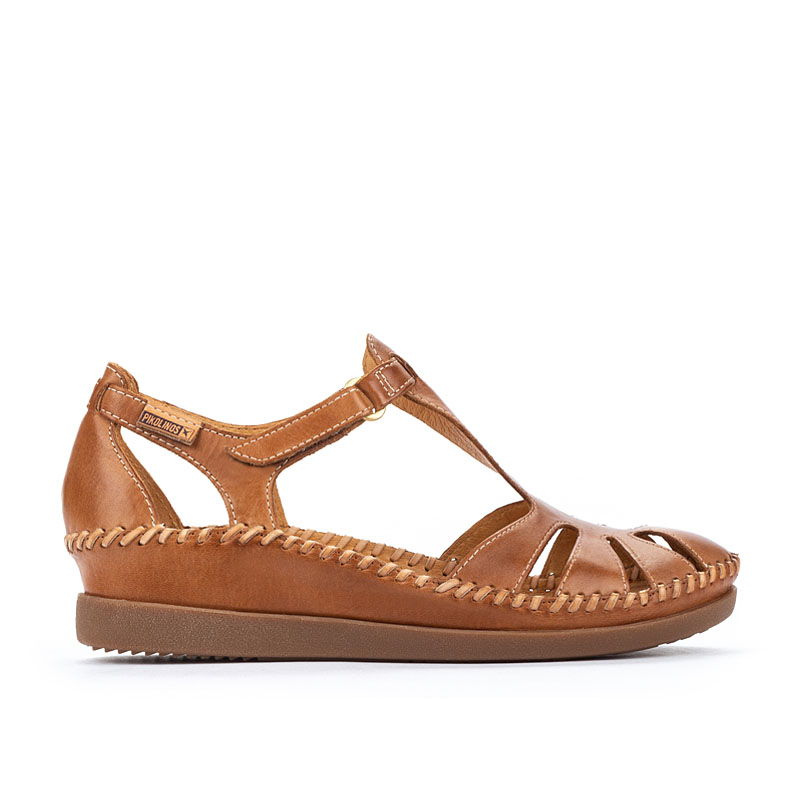 PIKOLINOS Leather Flat Sandals CADAQUES W8K