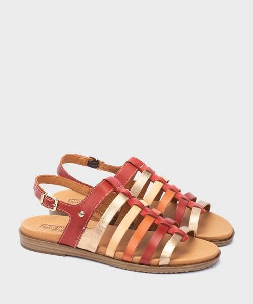 Sandalias Planas | FORMENTERA W8Q-0799C3 | CORAL | Pikolinos