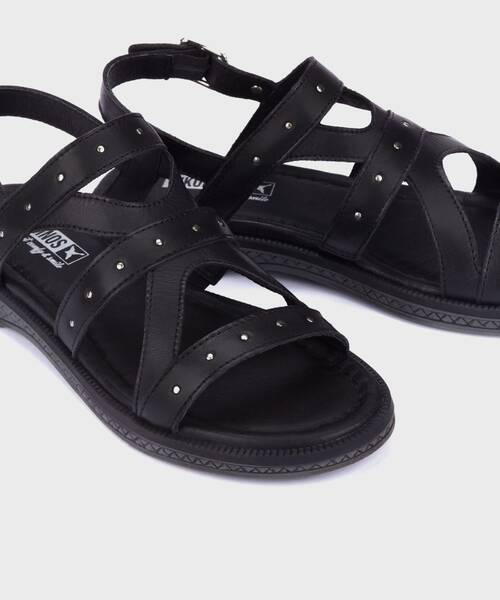 Sandalias planas | MORAIRA W4E-0633 | BLACK | Pikolinos
