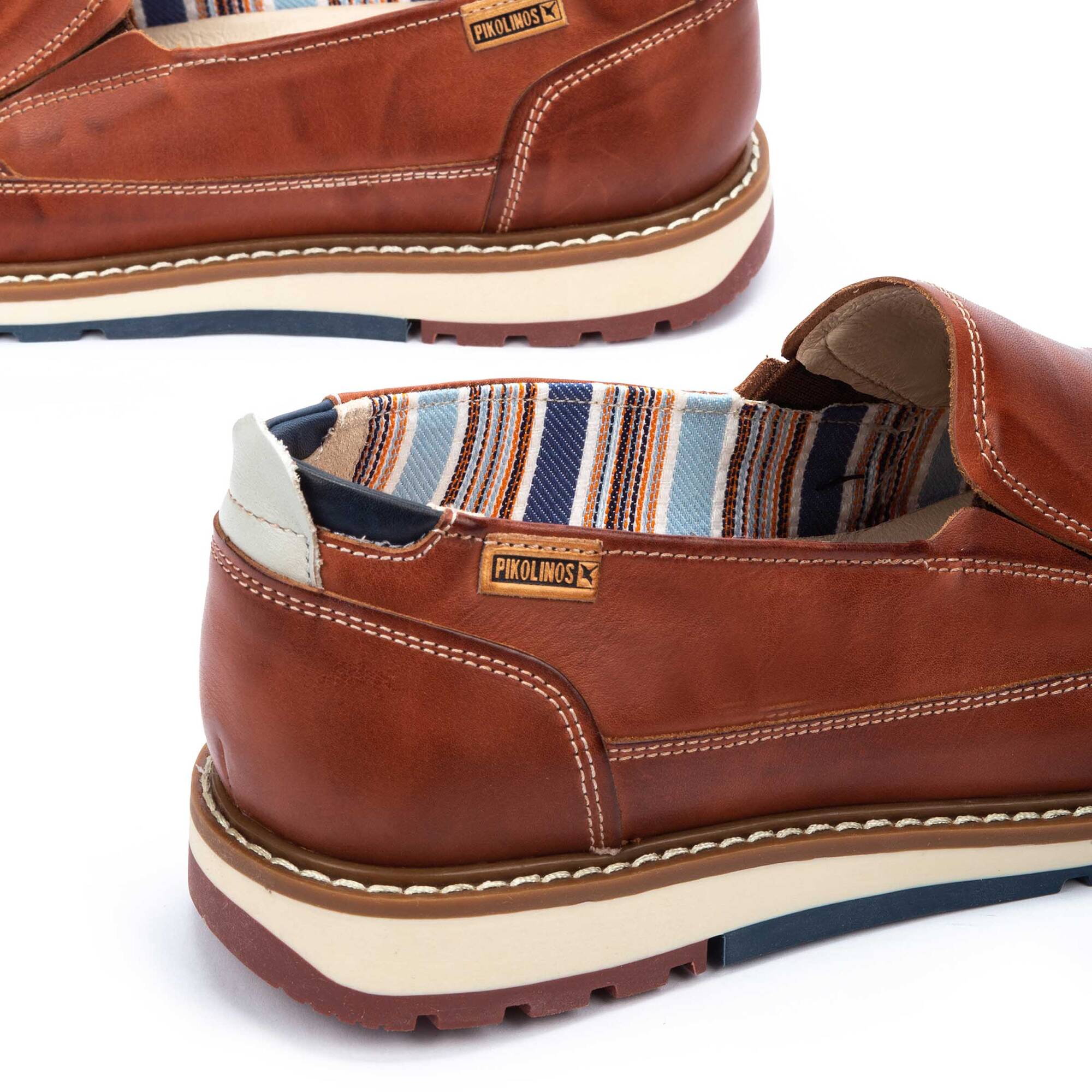 Men's loafers in leather with sport sole BERNA M8J-3131 | Outlet