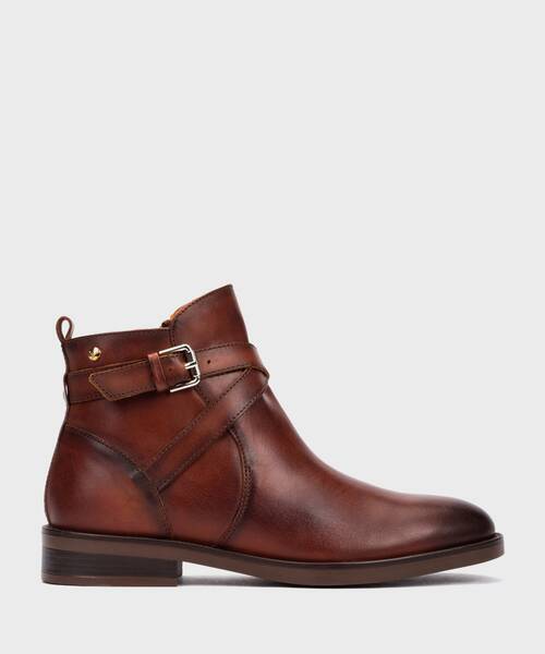 Flat ankle boots | PUERTOLLANO W3C-8869 | COGNAC | Pikolinos