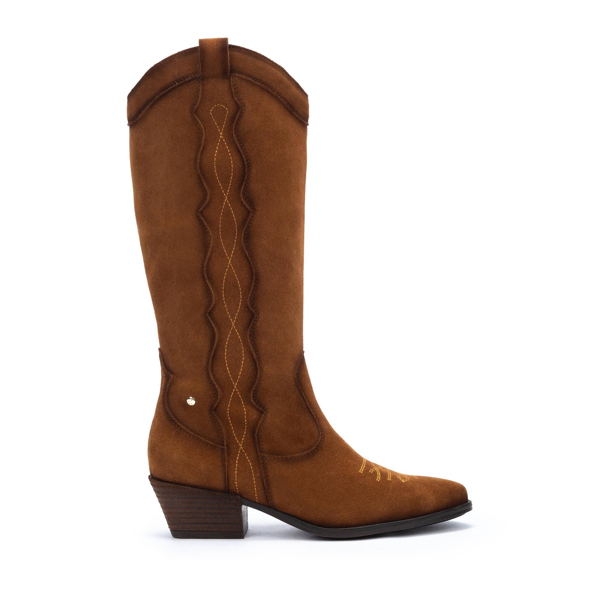 Women's suede western tall boot VERGEL W5Z-9546 | Outlet PIKOLINOS