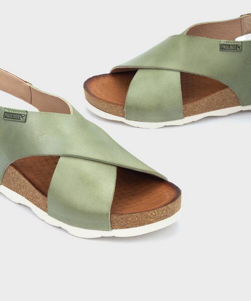 Wedges and platforms | MAHON W9E-0912 | MINT GREEN | Pikolinos