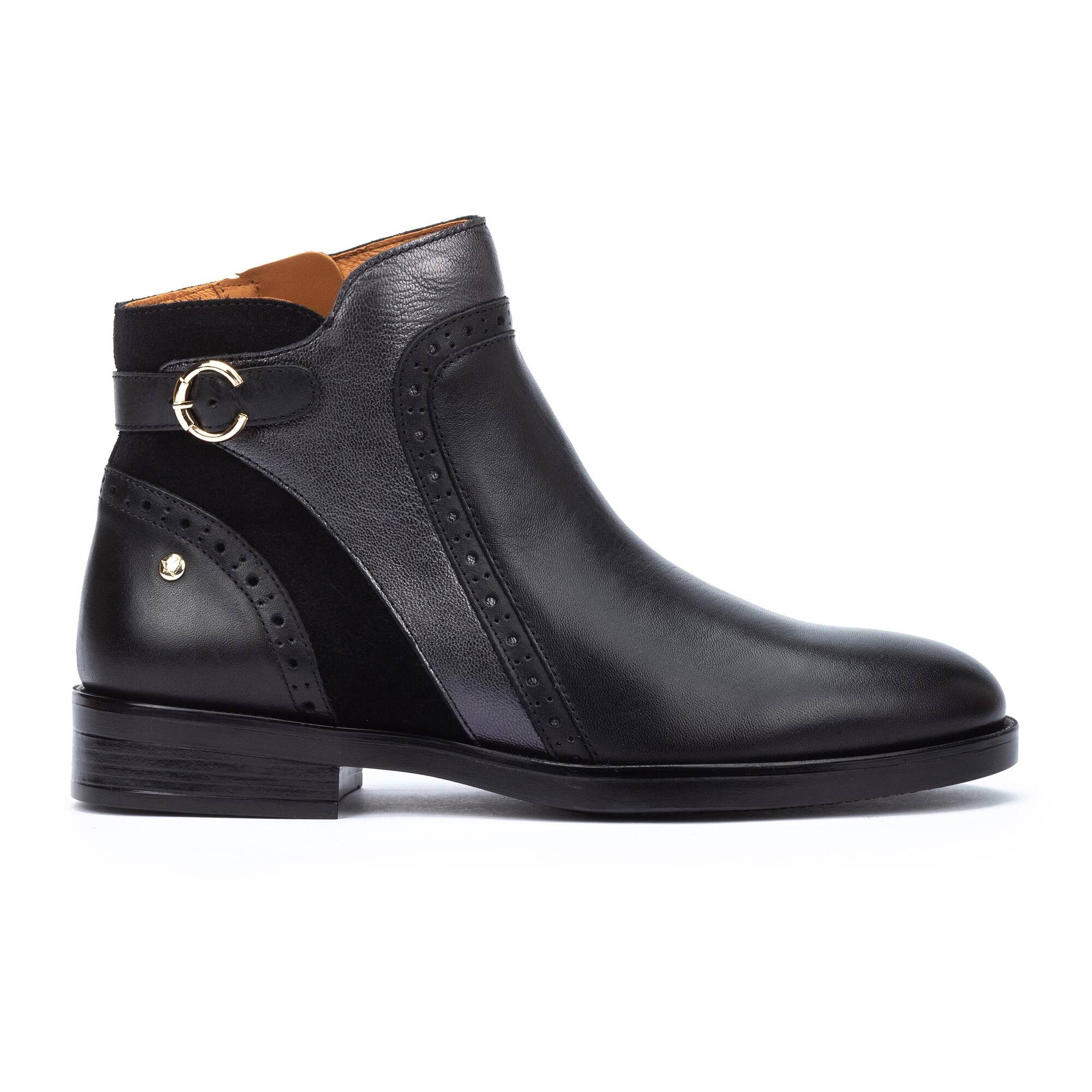 Flat Booties | PUERTOLLANO W3C-8553C1, BLACK, large image number 10 | null