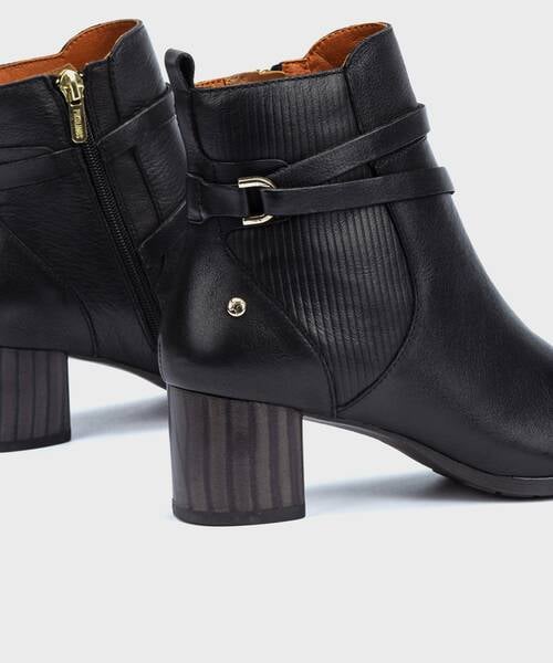 Heeled ankle boots | CALAFAT W1Z-8841 | BLACK | Pikolinos