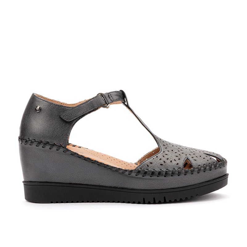 Pikolinos Sandalias cuña de piel AGUADULCE W3Z