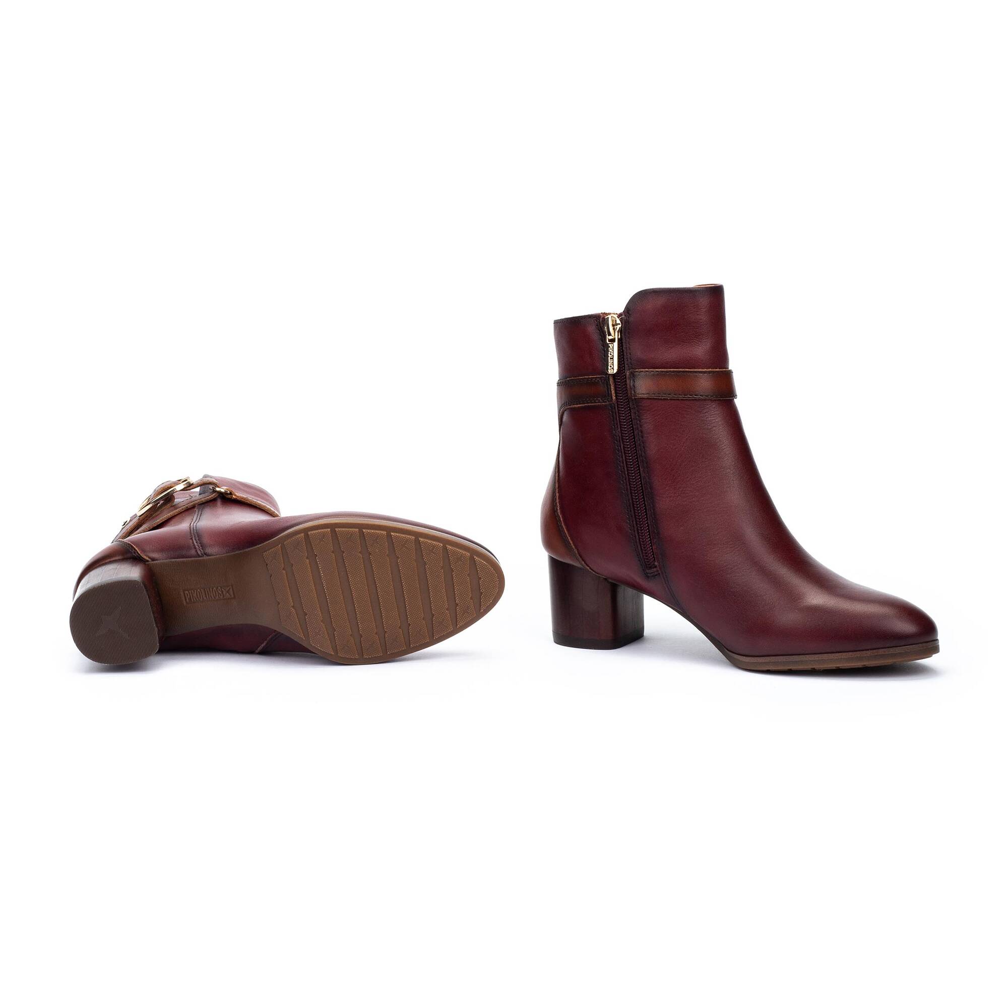 Botines con Tac&oacute;n | CALAFAT W1Z-8977C1, GARNET, large image number 70-W1Z-8977C1_511_Pikolinos_CALAFAT_GARNET_full.jpg | null