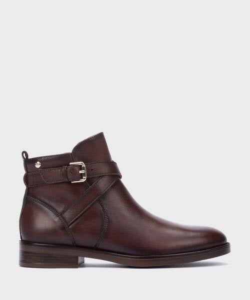 Flat ankle boots | PUERTOLLANO W3C-8869 | CAOBA | Pikolinos