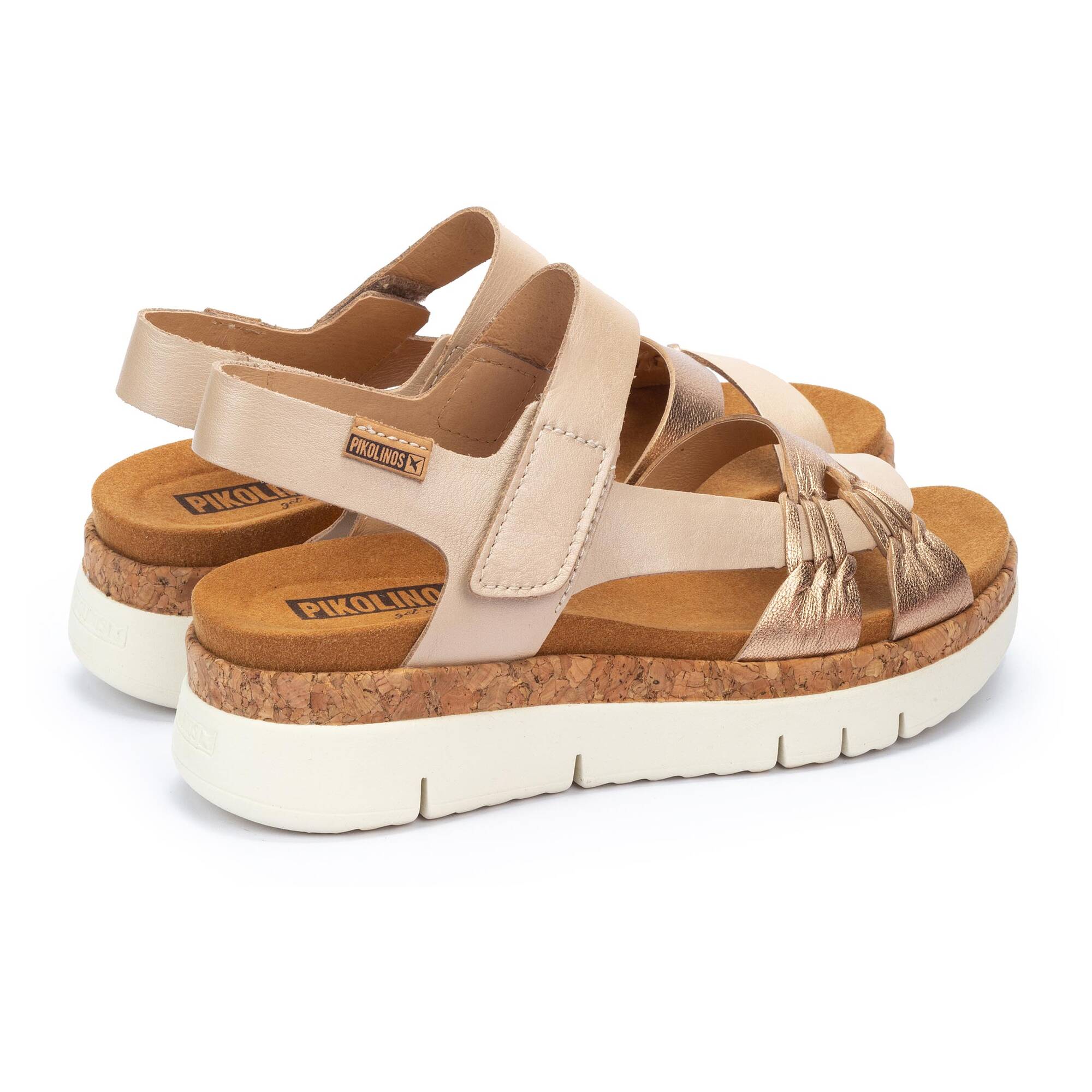 Wedges and platforms | PALMA W4N-0968CLC1, CHAMPAGNE, large image number 30 | null