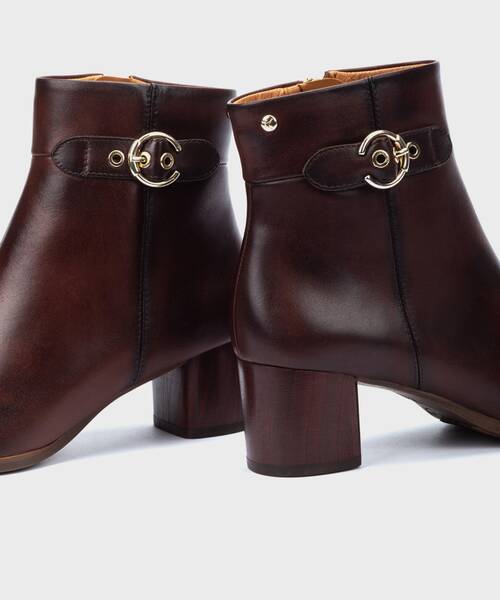 Botines con Tacón | CALAFAT W1Z-8588 | CAOBA | Pikolinos