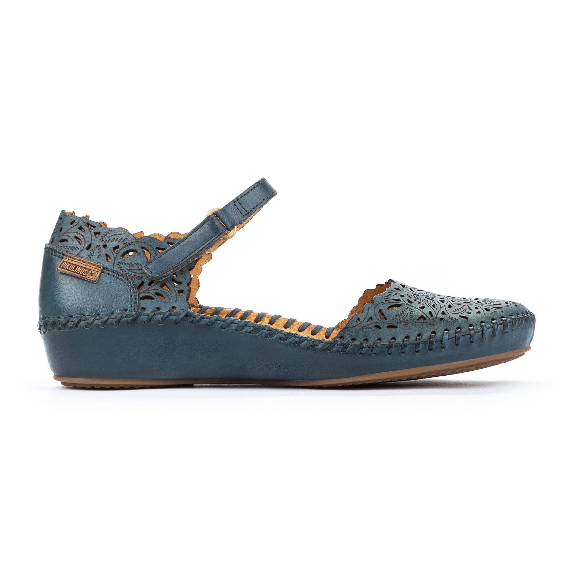 Women's semi-open shoes with hook-and-loop closure P. VALLARTA 655