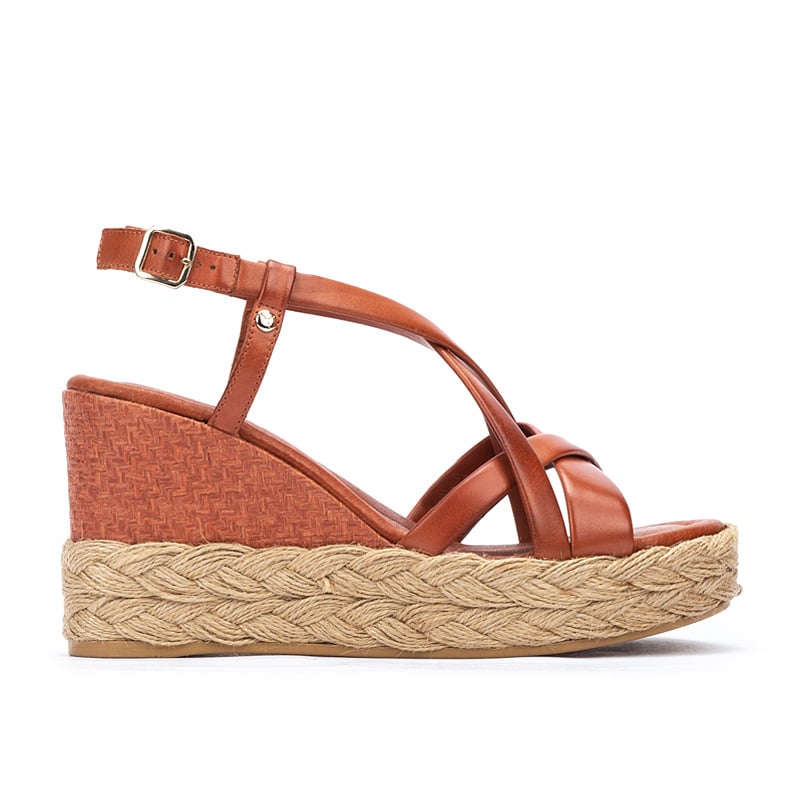 Sandales à semelles compensées en cuir RONDA W7W - Pikolinos - Modalova