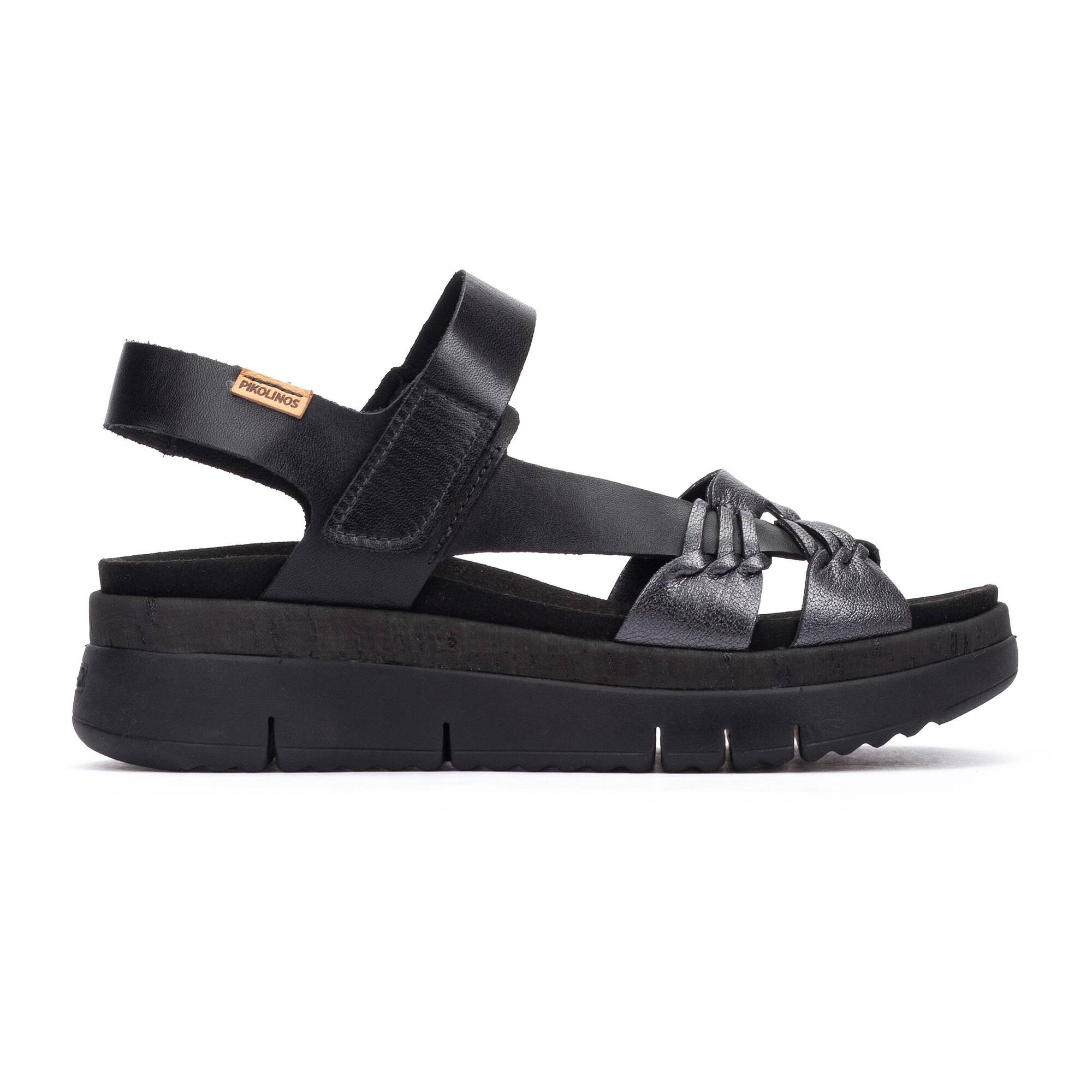 Women's sandals with hook-and-loop closure PALMA W4N-0968CLC2