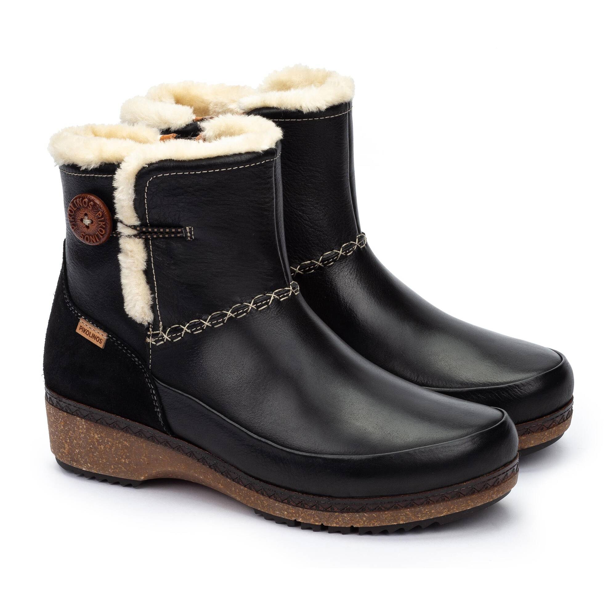 Flat ankle boots | GRANADA W0W-8711C1, BLACK, large image number 20-W0W-8711C1_000_Pikolinos_GRANADA_BLACK_full.jpg | null