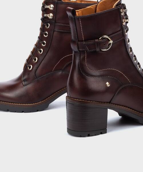 Heeled ankle boots | LLANES W7H-8510 | CAOBA | Pikolinos