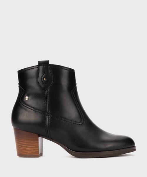 Heeled ankle boots | ZAMORA W0E-8731 | BLACK | Pikolinos