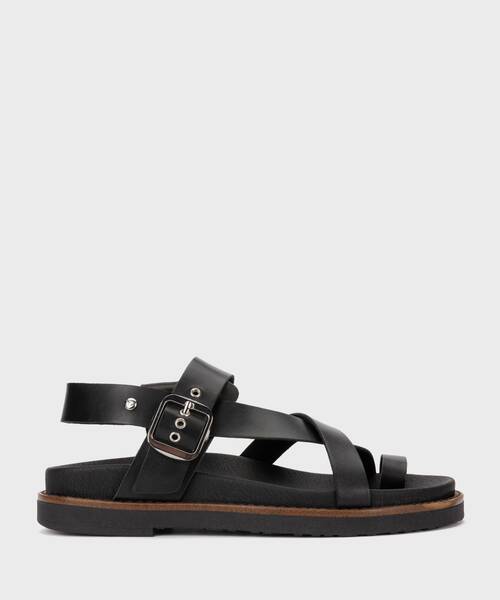 Sand&aacute;lias Rasas | AITANA W7Z-0937 | BLACK | Pikolinos