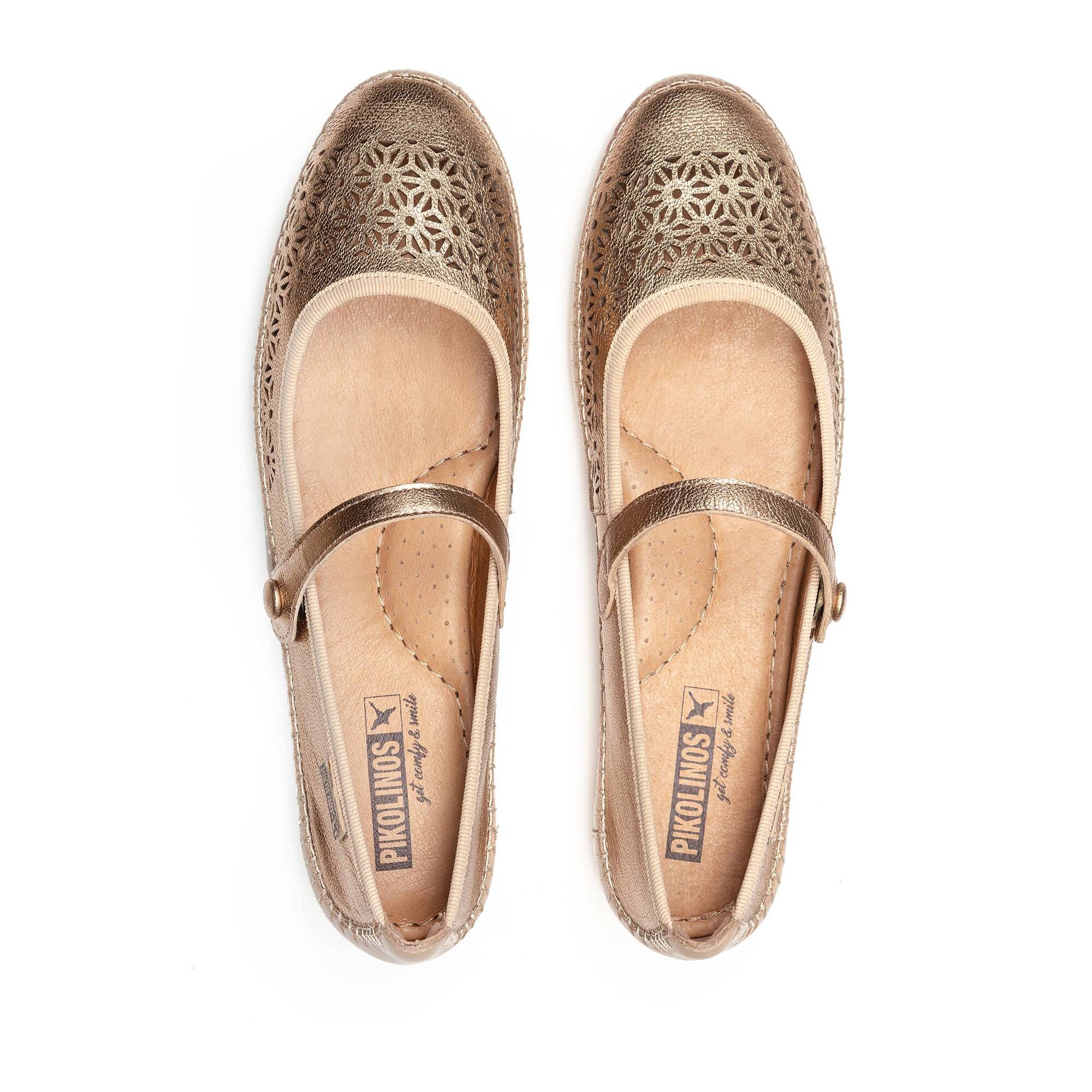 Ballet flats | AGUILAS W6T-2594CLC1, CHAMPAGNE, large image number 100-W6T-2594CLC1_798_Pikolinos_AGUILAS_CHAMPAGNE_full.jpg | null
