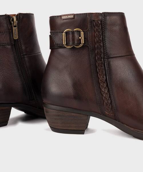 Botines con Tac&oacute;n | UTIEL W7P-8501 | CAOBA | Pikolinos