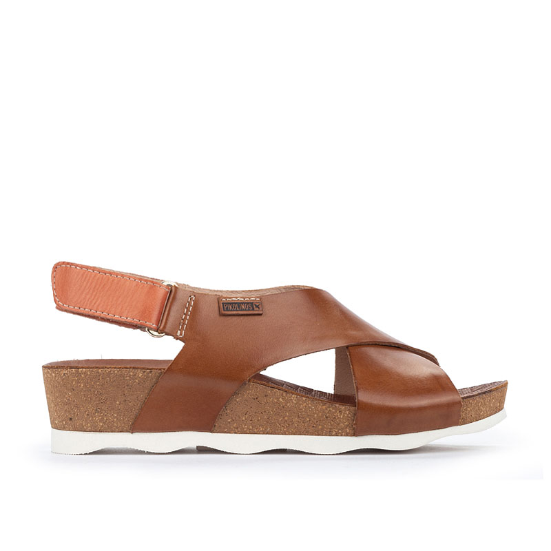 Sandales à semelles compensées en cuir MAHON W9E - Pikolinos - Modalova