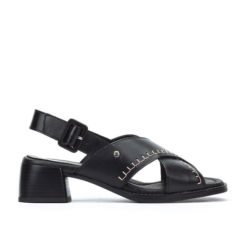 Pikolinos Sandalias tacón de piel OLIVA W2G