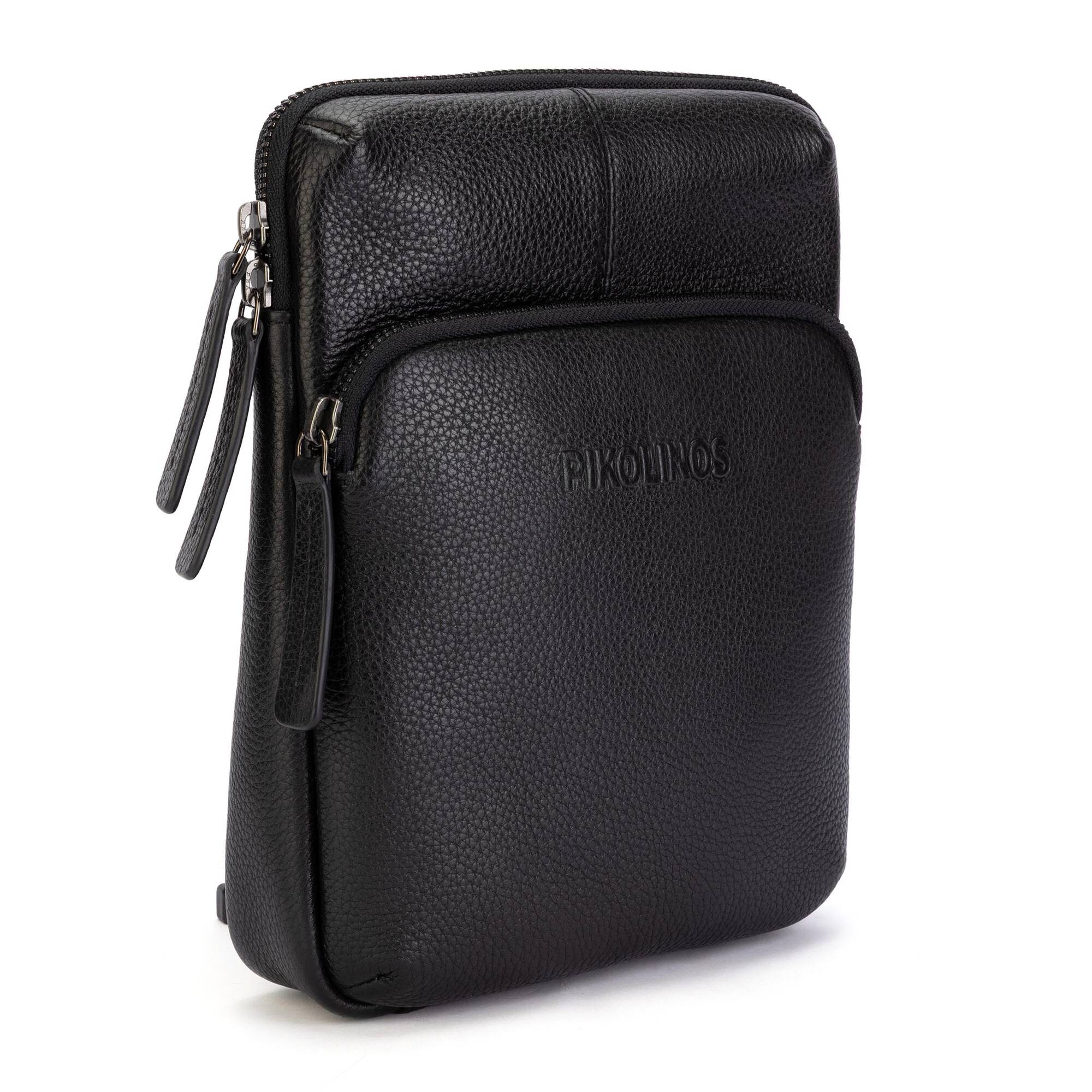 Men's crossbody bag with zipper closure MHA-197 | PIKOLINOS