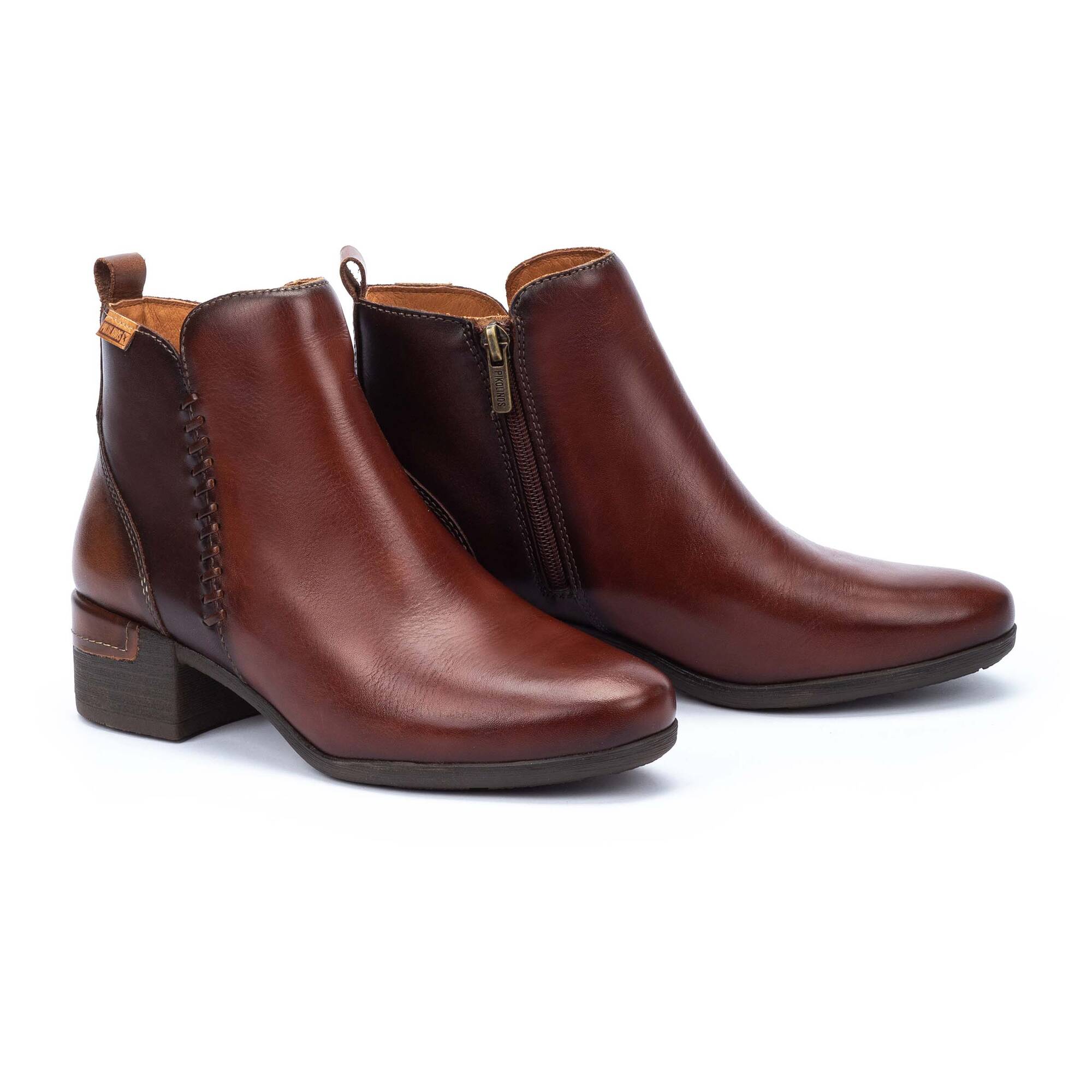 Heeled Booties | MALAGA W6W-8950C1, COGNAC, large image number 100 | null