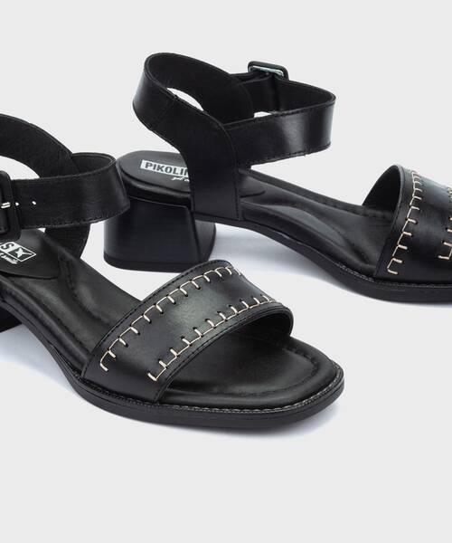Heeled Sandals | OLIVA W2G-1568 | BLACK | Pikolinos