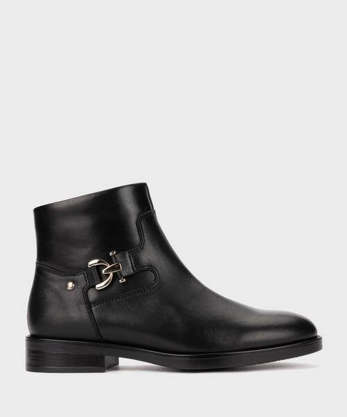 Flat ankle boots | PUERTOLLANO W3C-8911 | BLACK | Pikolinos