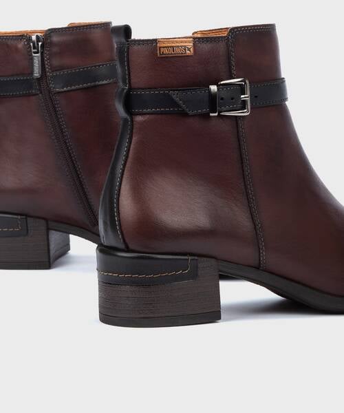 Botins Salto Alto | MALAGA W6W-8622C1 | CAOBA | Pikolinos
