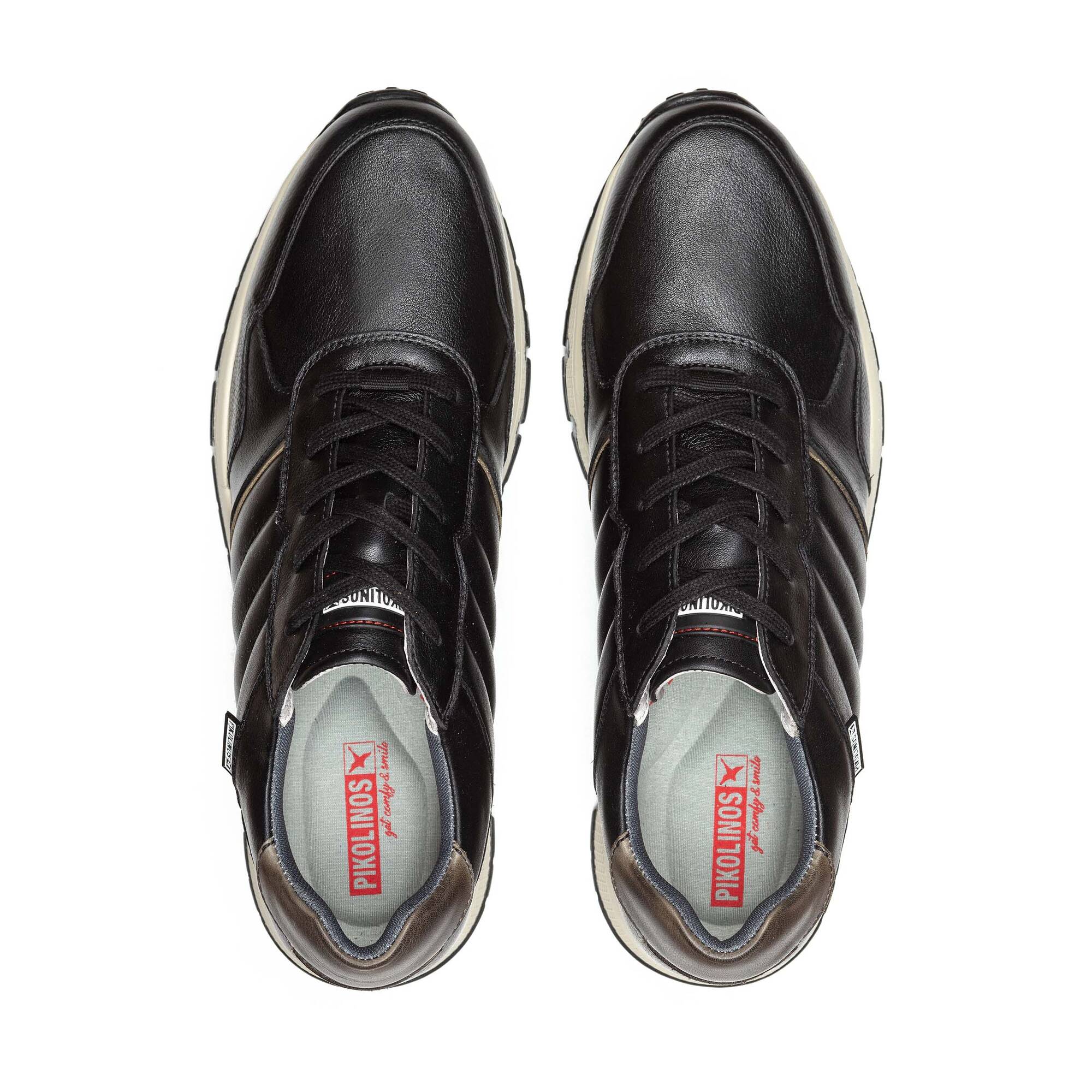 Pikolinos Scarpe Casual Pelle FERROL M9U | Sneaker Basse Con Memory Foam, Caviglia Alta, Chiusura Lampo
