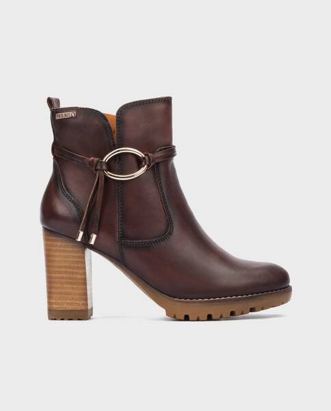 Heeled Booties | CONNELLY W7M-8542 | CAOBA | Pikolinos