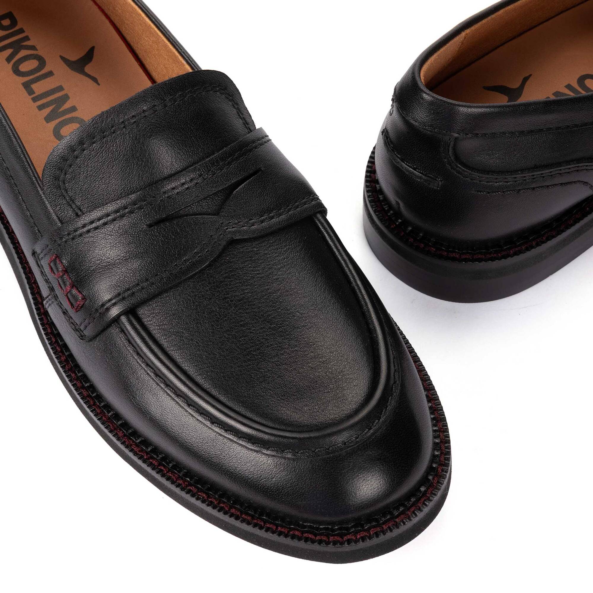 Mocassins | DEVA W2L-3959, BLACK, large image number 60-W2L-3959_000_Pikolinos_DEVA_BLACK_full.jpg | null