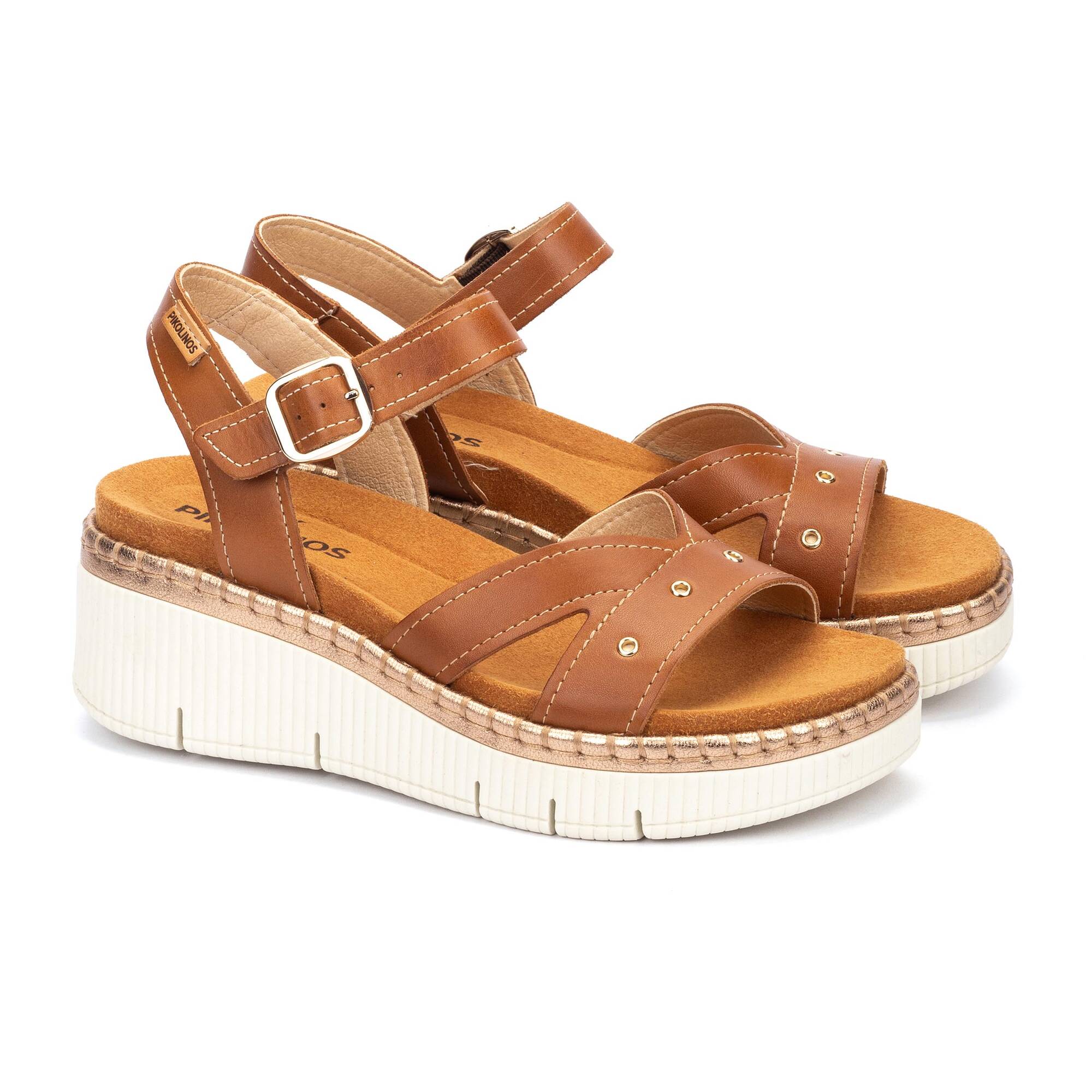 Keilabsatz & Plateau | GOMERA W0K-0826C1, BRANDY, large image number 20-W0K-0826C1_250_Pikolinos_GOMERA_BRANDY_full.jpg | null