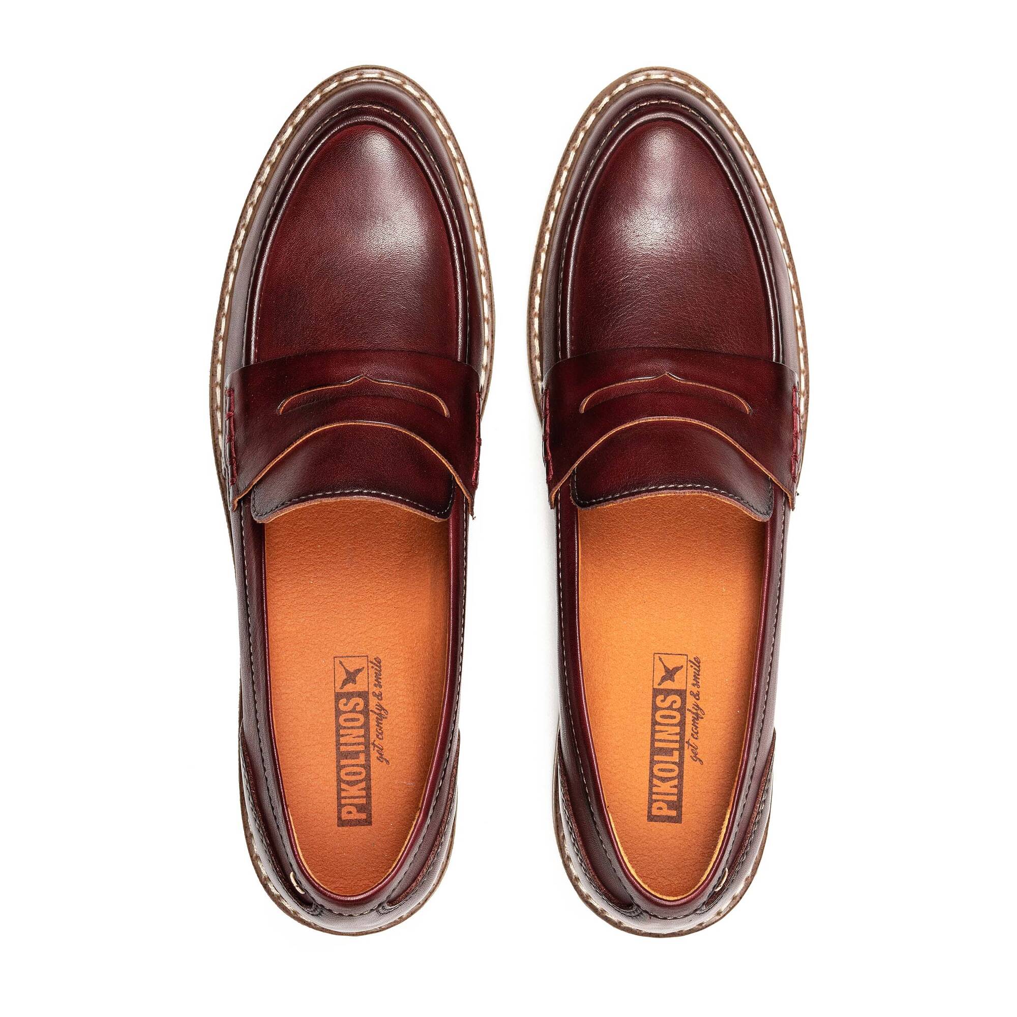 kiino ハイカウントツイルバイオウォッシュオールインワン Women's penny loafers ALDAYA W8J-3541 | PIKOLINOS