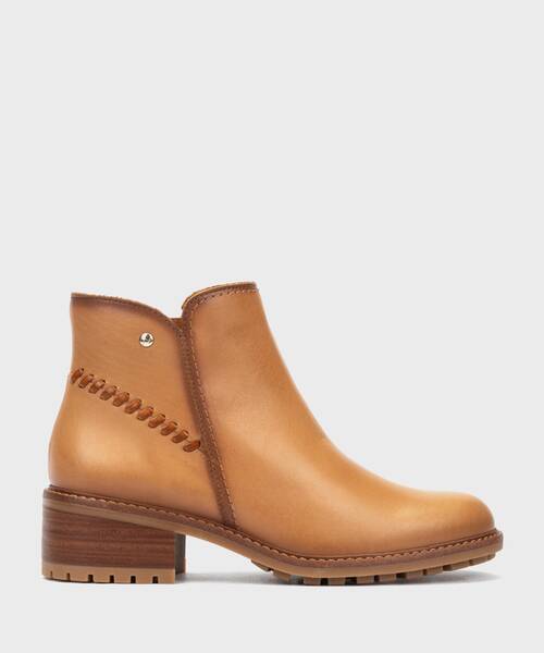 Enkellaarsjes met Hak | MEDINA W0D-8871 | ALMOND | Pikolinos