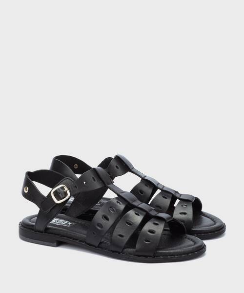 Sandalias planas | ALGAR W0X-0747 | BLACK | Pikolinos