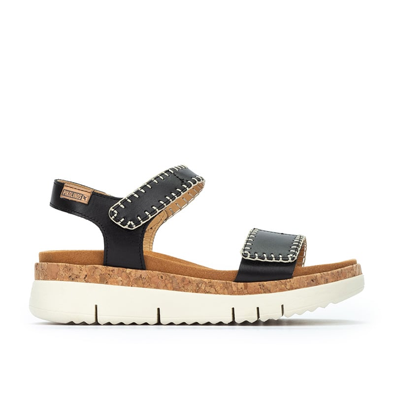 Pikolinos Sandalias cuña de piel PALMA W4N