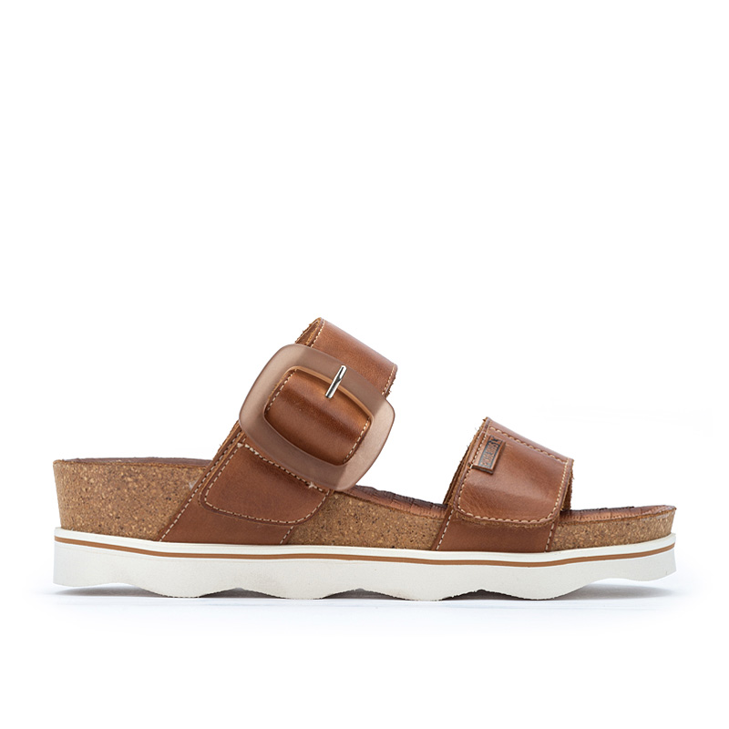 Pikolinos Sandalias cuña de piel MENORCA W6E