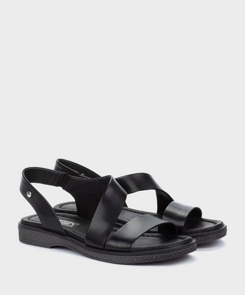 Flat Sandals | MORAIRA W4E-0834 | BLACK | Pikolinos