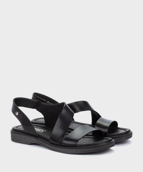 Sandalias planas | MORAIRA W4E-0834 | BLACK | Pikolinos