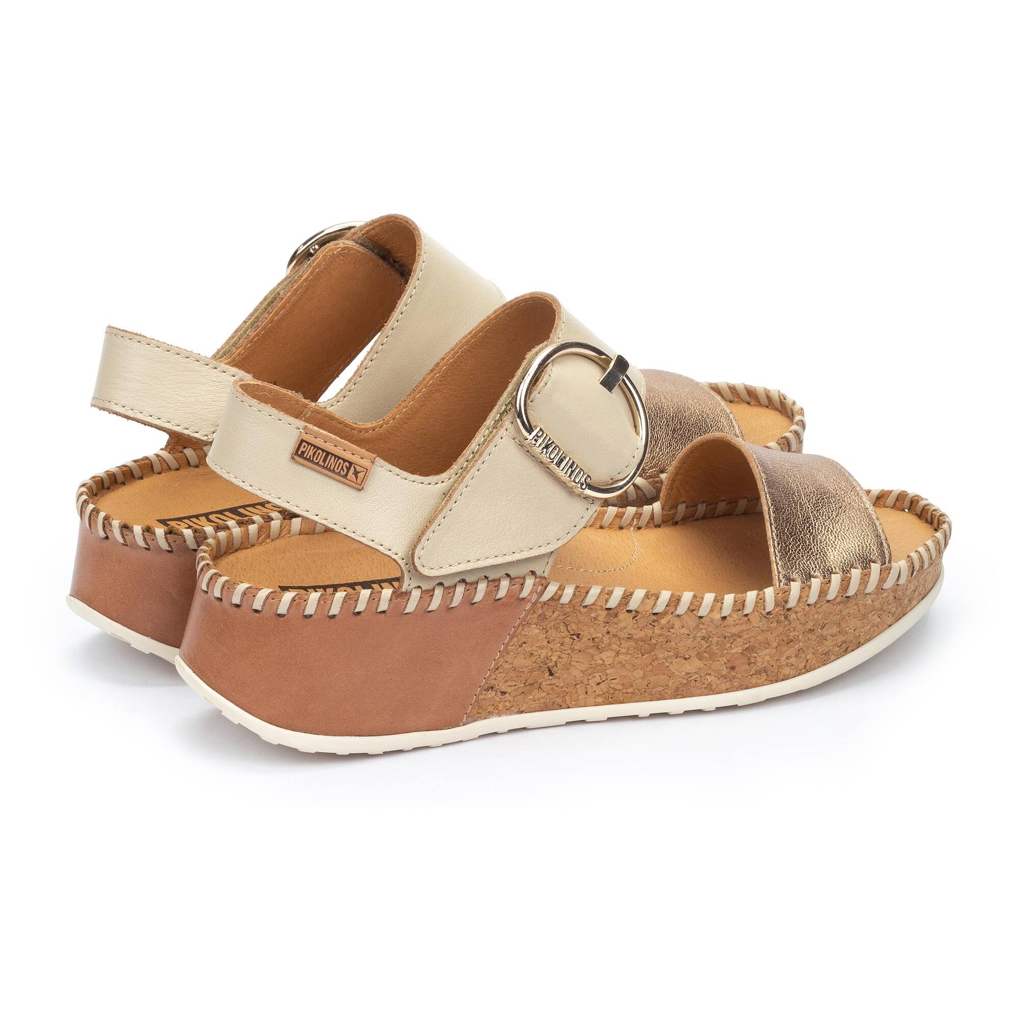 Wedges and Platforms | MARINA W1C-0709CLC1, CHAMPAGNE, large image number 30-W1C-0709CLC1_798_Pikolinos_MARINA_CHAMPAGNE_full.jpg | null