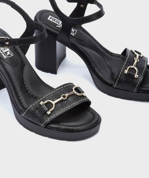 Heeled sandals | CAMPELLO W4X-1565 | BLACK | Pikolinos